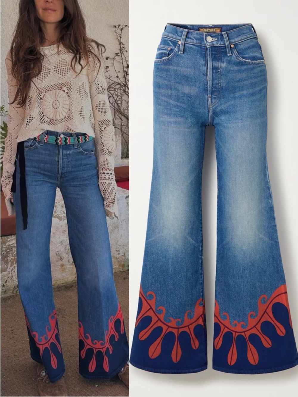 MOTHER La DoubleJ x Mother The Tomcat Roller Jeans